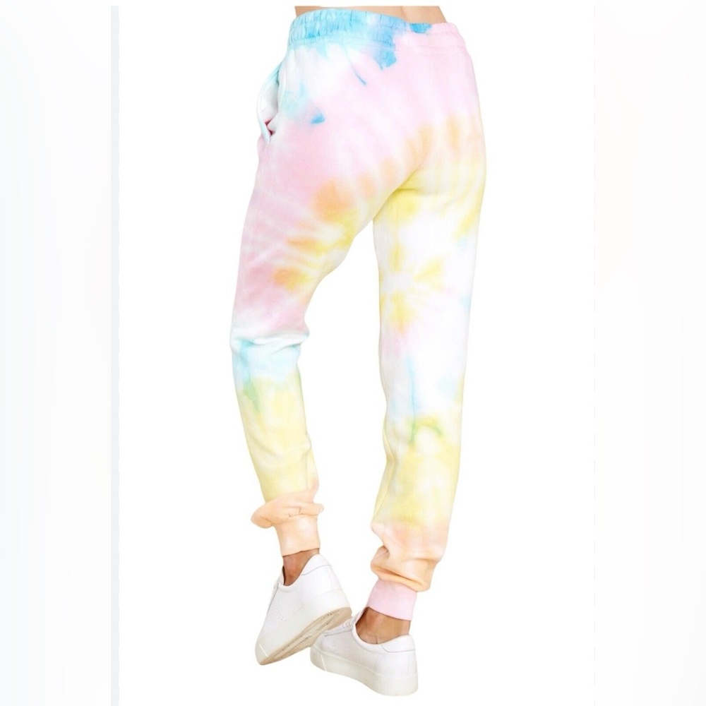 Dream side women’s size medium tie-dyed joggers with orange‎ beach,Al down leg